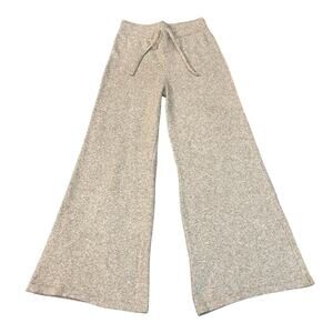 Style & Co Knit Wide Leg Lounge Pants PP/XS Petite Beige Pull On Sweater Pants